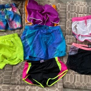 Girls athletic shorts lot!! Nike, Justice & more